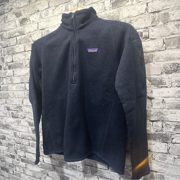 Patagonia Women's Better Sweater Navy 1/4 Zip Fleece Size Medium - Picture 3 of 16
